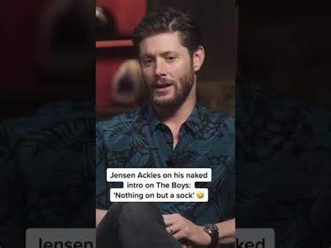 nudes jensen ackles|Jensen Ackles wore only a sock for his first The Boys scene